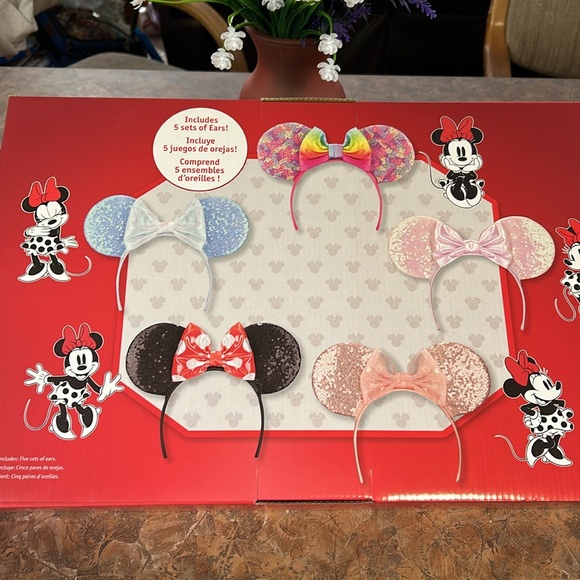 Disney Minnie Mouse set of 5 all new ears - Picture 10 of 11